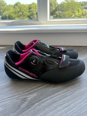 Garneau Women’s Carbon LS-100 III Road Cycling Spin Shoes Boa Closure Size 39
